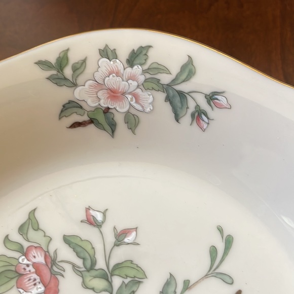 Lenox Serenade Bowl Dish Bird Dogwood Spring Garden Flower Handle Gold Trim - Picture 5 of 9